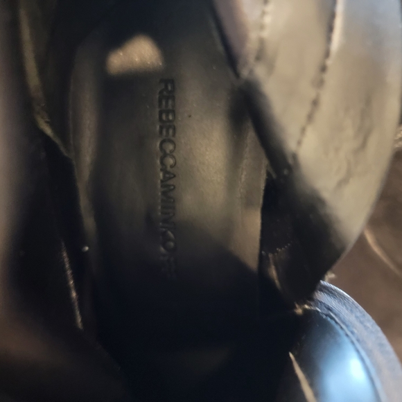 Rebecca Minkoff Black Suede Booties Wms sz 10 New In Box - Picture 7 of 8